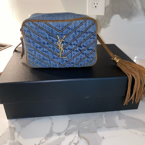 *SOLD*YSL SAINT LAURENT LOU BELTBAG/CROSSBODYDENIM - Picture 3 of 10